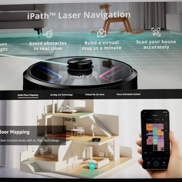 eufy by Anker, RoboVac X8, Robot Vacuum with iPath Laser Navigation Twin-Turbine - Picture 9 of 14